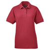 UltraClub Women's Cardinal Whisper Pique Polo