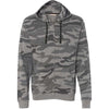 Burnside Men's Black Camo Camo Hooded Full-Zip Sweatshirt