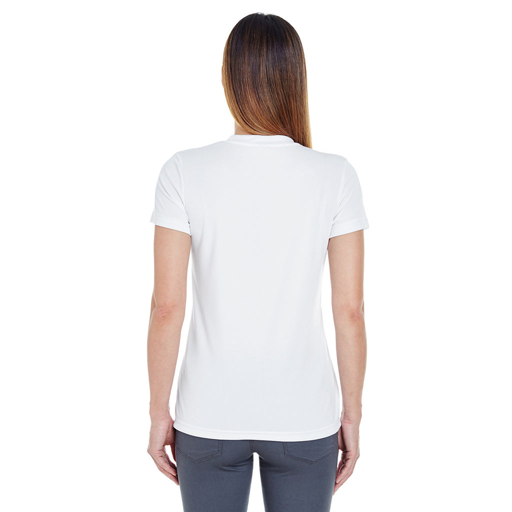 UltraClub Women's White Cool & Dry Basic Performance T-Shirt