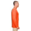 UltraClub Men's Bright Orange Cool & Dry Performance Long-Sleeve Top