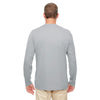 UltraClub Men's Grey Cool & Dry Performance Long-Sleeve Top