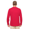 UltraClub Men's Red Cool & Dry Performance Long-Sleeve Top