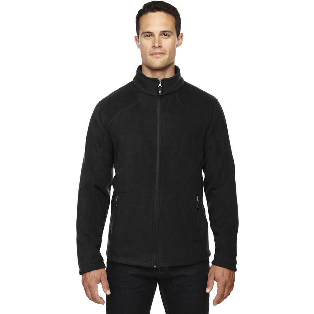 North End Men's Black Voyage Fleece Jacket