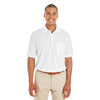 Core 365 Men's White Origin Performance Pique Polo with Pocket