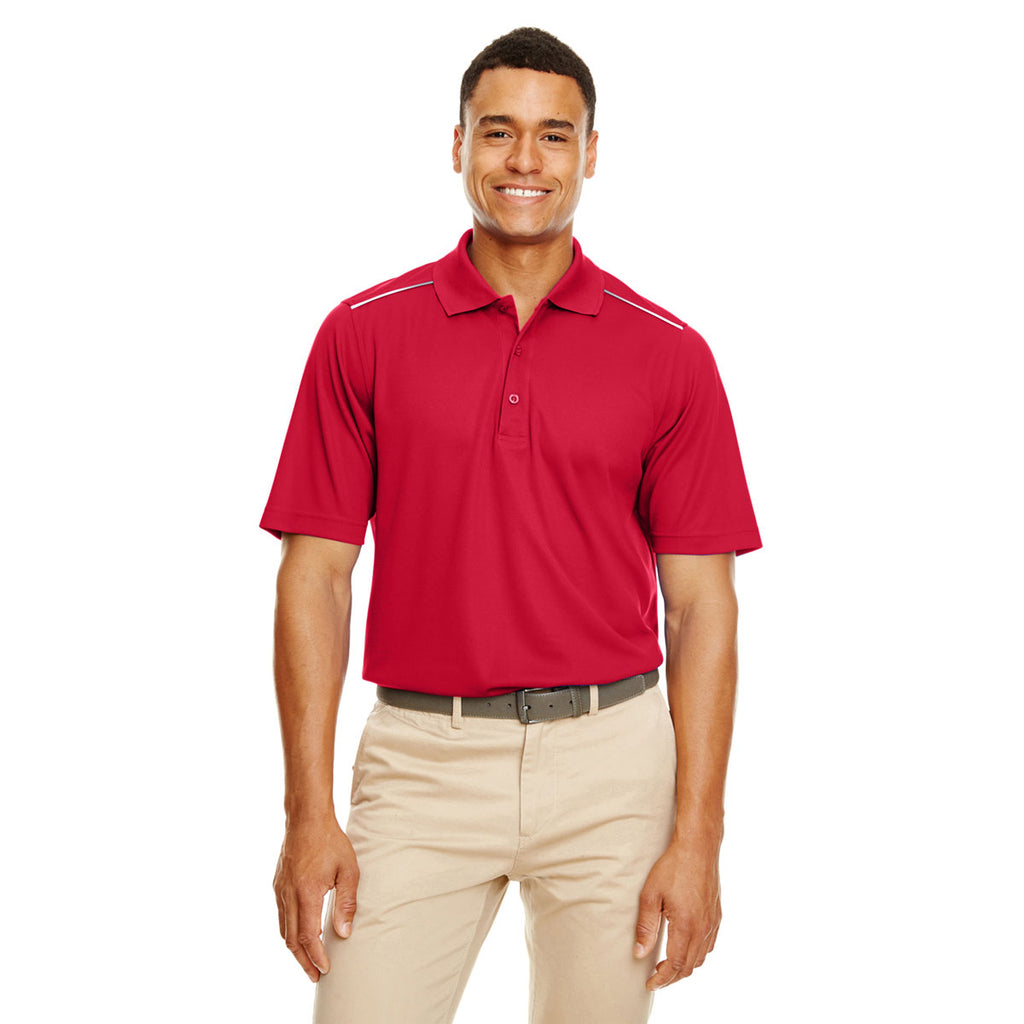 Core 365 Men's Classic Red Radiant Performance Pique Polo