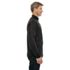 North End Men's Black/Classic Red Radar Half-Zip Performance Long-Sleeve Top