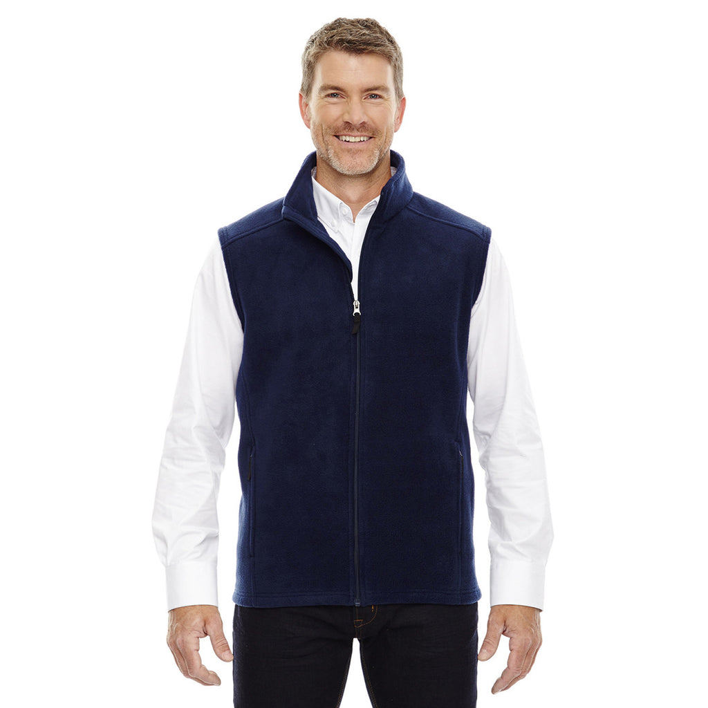 Core 365 Men's Classic Navy Journey Fleece Vest