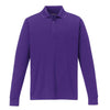 Core 365 Men's Campus Purple Pinnacle Performance Long-Sleeve Pique Polo