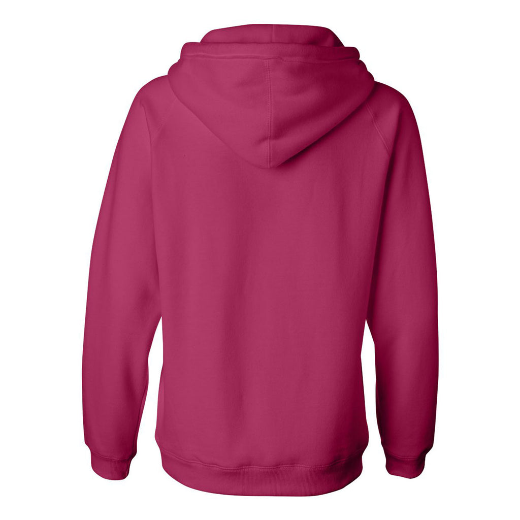 J. America Women's Wildberry Sueded V-Neck Hooded Sweatshirt