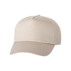 Valucap Khaki Five-Panel Twill Cap