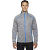 North End Men's Platinum Flux Melange Bonded Jacket