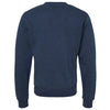 J. America Men's True Navy Triblend Triblend Fleece Crewneck Sweatshirt