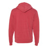 J. America Men's Red Triblend Triblend Hooded Pullover Sweatshirt