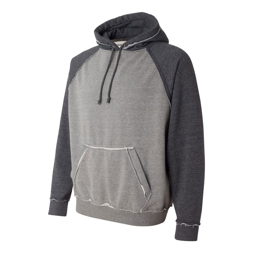 J. America Men's Smoke Heather/Charcoal Heather Vintage Heather Hooded Sweatshirt