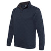 J. America Men's Navy Quilted Snap Pullover