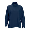 Vantage Women's Navy 1/4-Zip Flat Back Rib Pullover