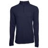 Charles River Men's Navy Waffle Quarter Zip Pullover