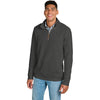 Charles River Men's Charcoal Hudson Quarter Zip Pullover