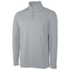 Charles River Men's Light Grey Heathered Eco-Logic Stretch Quarter Zip