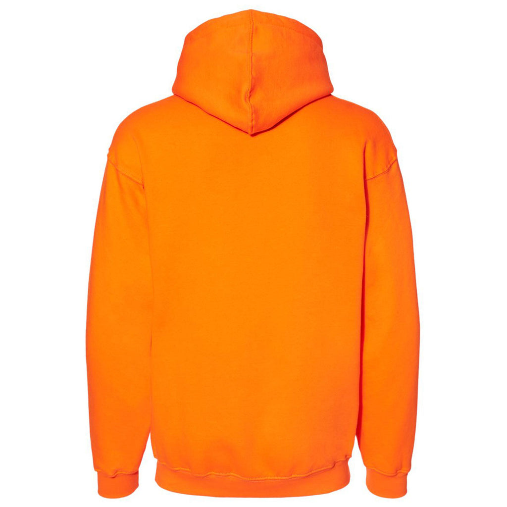 Bayside Men's Bright Orange USA-Made Hooded Sweatshirt