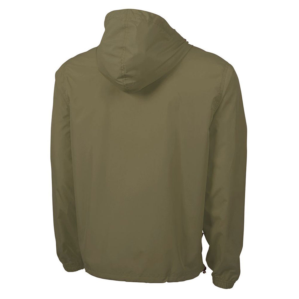 Charles River Men's Olive Pack-N-Go Pullover