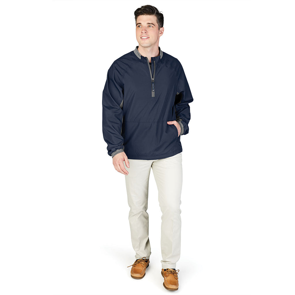 Charles River Men's Navy/Grey Bunker Windshirt