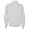 Jerzees Men's Ash Nublend Cadet Collar Quarter-Zip Sweatshirt