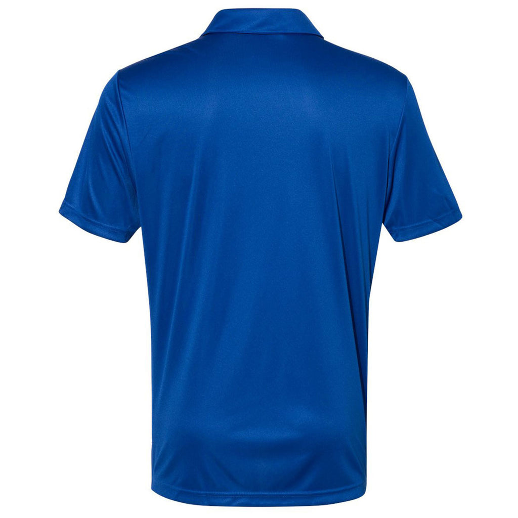 adidas Men's Collegiate Royal/Grey Three/Collegiate Navy Merch Block Sport Polo