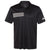 adidas Men's Black/White 3 Stripe Chest Polo