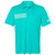 adidas Men's Hi-Res Aqua/White 3 Stripe Chest Polo