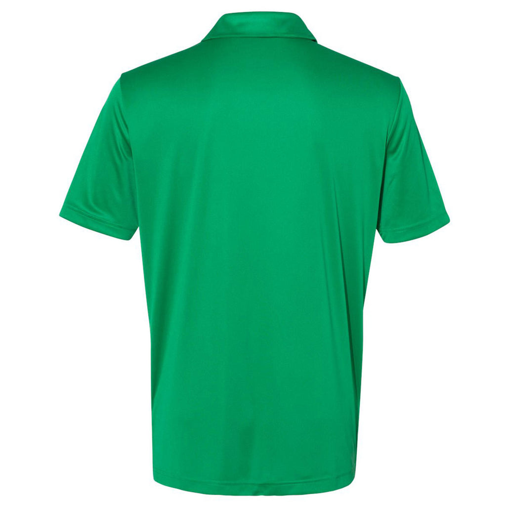 adidas Men's Team Green/White 3 Stripe Chest Polo