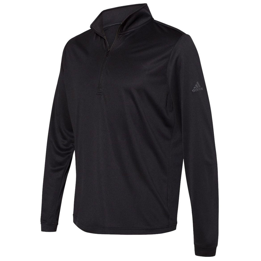 adidas Men's Black Lightweight Quarter Zip