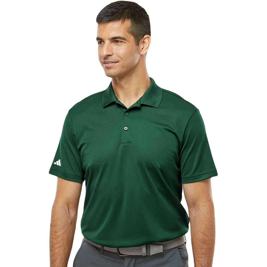 Adidas Men's Collegiate Green Basic Sport Polo