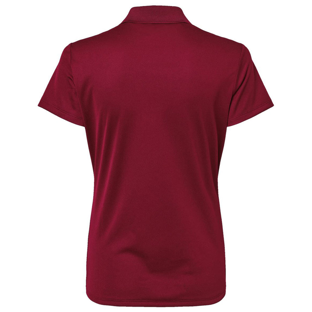 Adidas Women's Collegiate Burgundy Basic Sport Polo