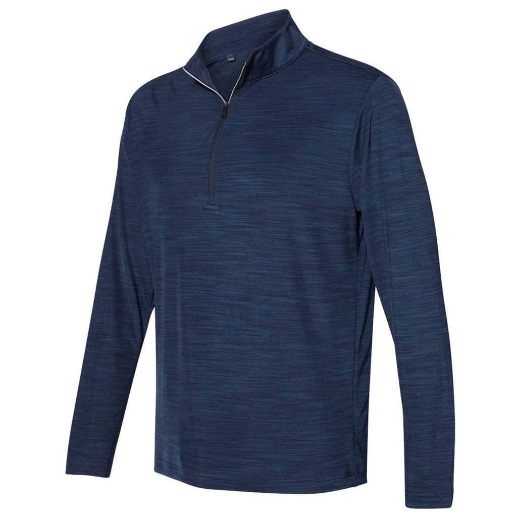 adidas Men's Collegiate Navy Melange Lightweight Quarter Zip