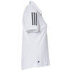 adidas Women's White/Black Floating 3-Stripes Sport Shirt