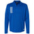 adidas Men's Team Royal/Grey Two 3-Stripes Double Knit Quarter-Zip Pullover