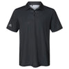 adidas Men's Black/White/Grey Three Diamond Dot Print Sport Shirt