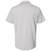 adidas Men's Grey Two/Hi-Res Coral Heathered Colorblock 3-Stripes Sport Shirt