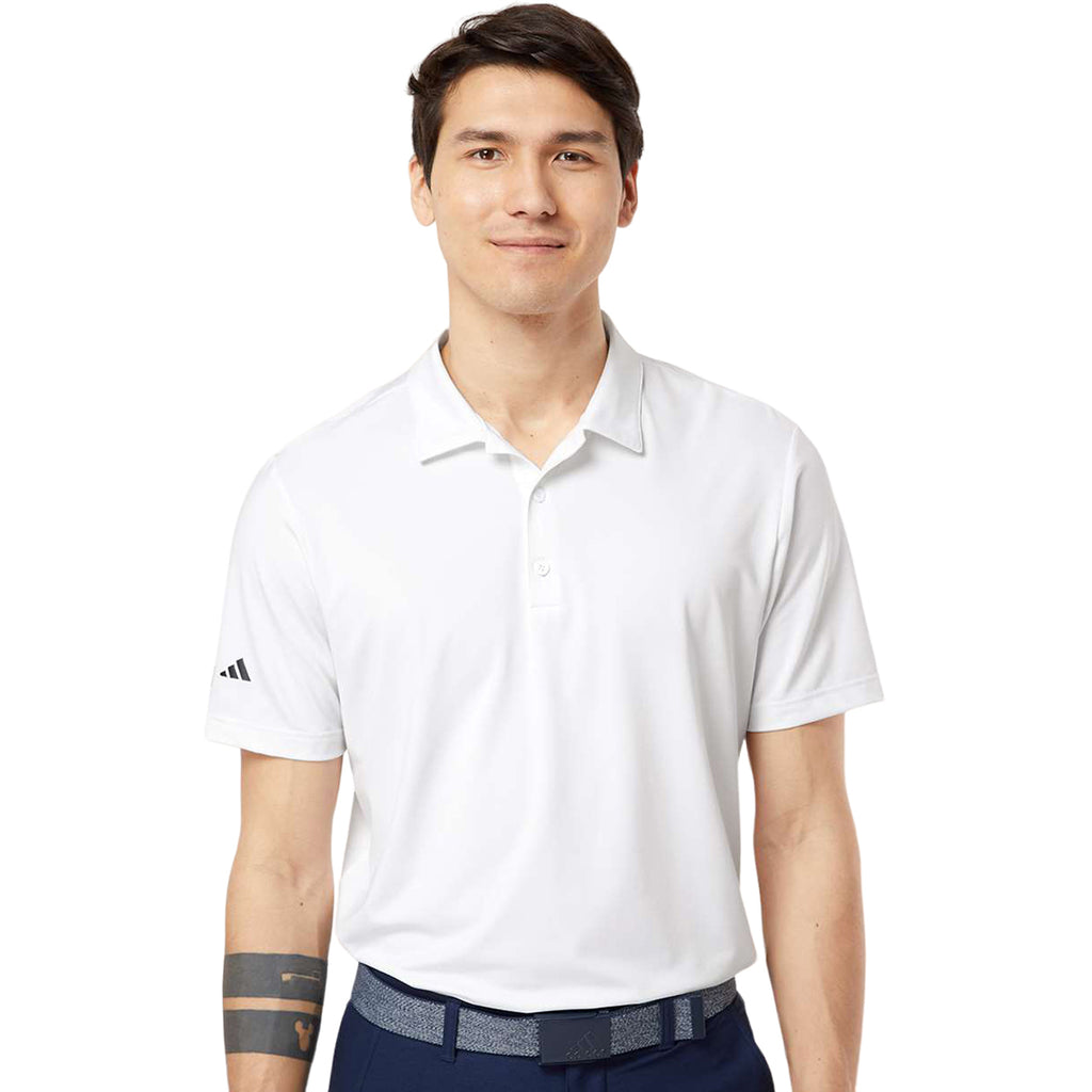 Adidas Men's White Ultimate Solid Polo