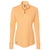 adidas Women's Acid Orange Melange 3-Stripes Quarter Zip Pullover