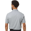 Adidas Men's Grey Three Melange Blend Polo