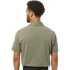 Adidas Men's Olive Strata Melange Blend Polo