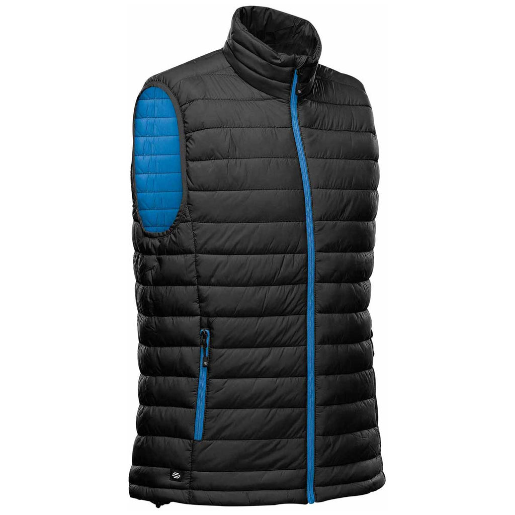 Stormtech Men's Black/Azure Blue Stavanger Thermal Vest