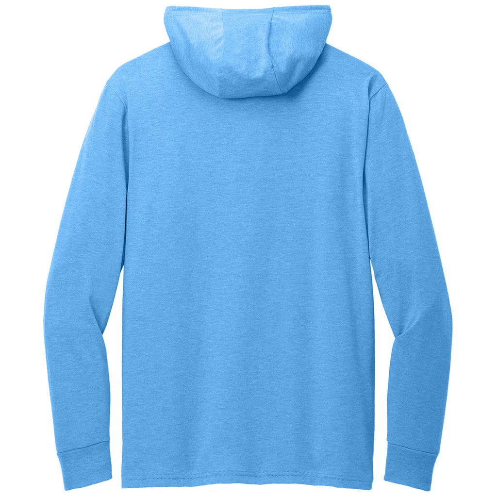 Allmade Unisex Azure Blue Tri-Blend Hoodie Tee