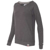 Champion Women's Charcoal Heather Originals French Terry Boat Neck Sweatshirt