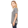 Bella + Canvas Women's Grey Triblend Relaxed Jersey Short-Sleeve T-Shirt