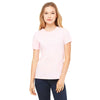 Bella + Canvas Women's Pink Relaxed Jersey Short-Sleeve T-Shirt