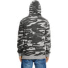 Burnside Men's Black Camo/Black French Terry Full-Zip Hooded Sweatshirt