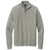 Brooks Brothers Men's Light Shadow Grey Heather Cotton Stretch Quarter Zip Sweater